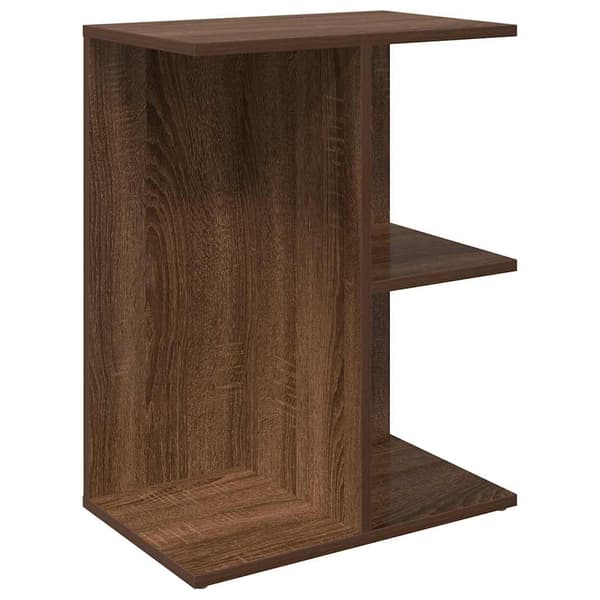 vidaXL sengebord brunt egetræ 46,5x29x61 cm