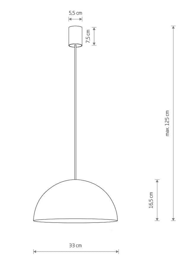 HEMISPHERE-riippuvalaisin, ruskea, 1 x E27