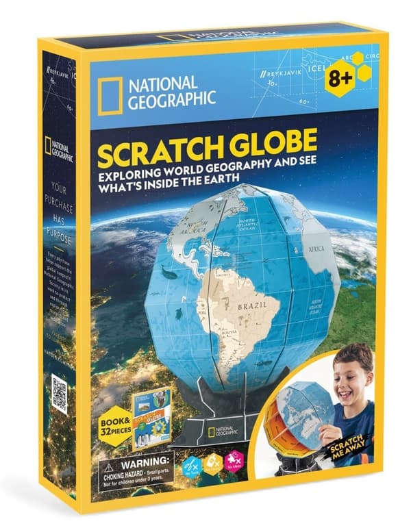 3D-PALAPELI NATIONAL GEOGRAPHIC GLOBUS 0823