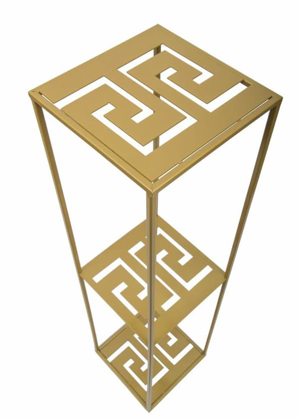 Moderne stående blomsterstander 100 cm guld