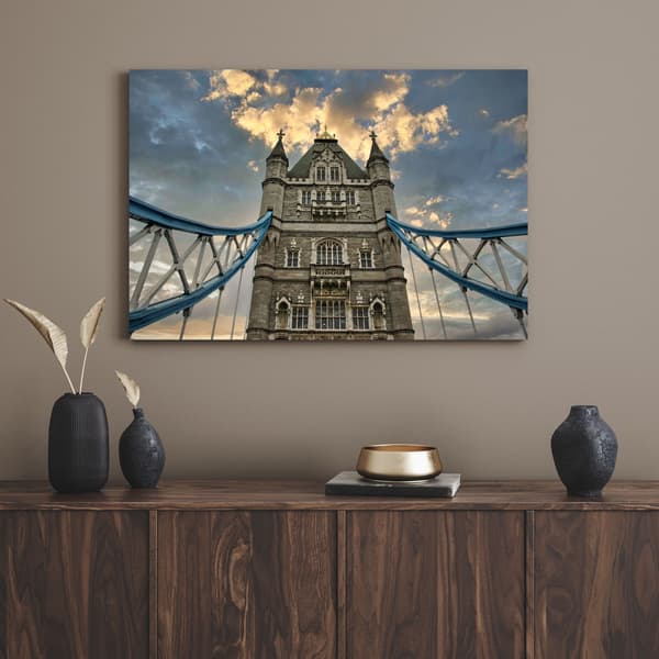 Canvastavla Arkitektur Englands bro 120x60cm