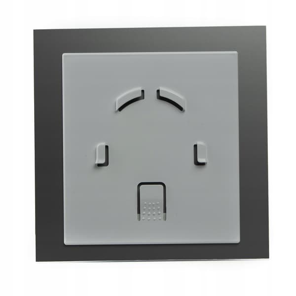 dRim 100 TS Timer Ventilator Hvid Mat Glas Sæt Ventilator Plus Panel
