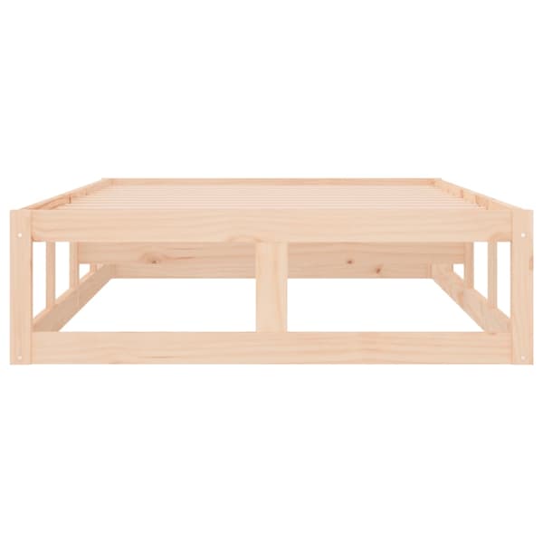 vidaXL Sängram 75x190 cm massivt trä