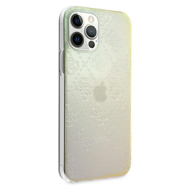 Guess 4G 3D Pattern Collection-skal till iPhone 12/12 Pro, opal
