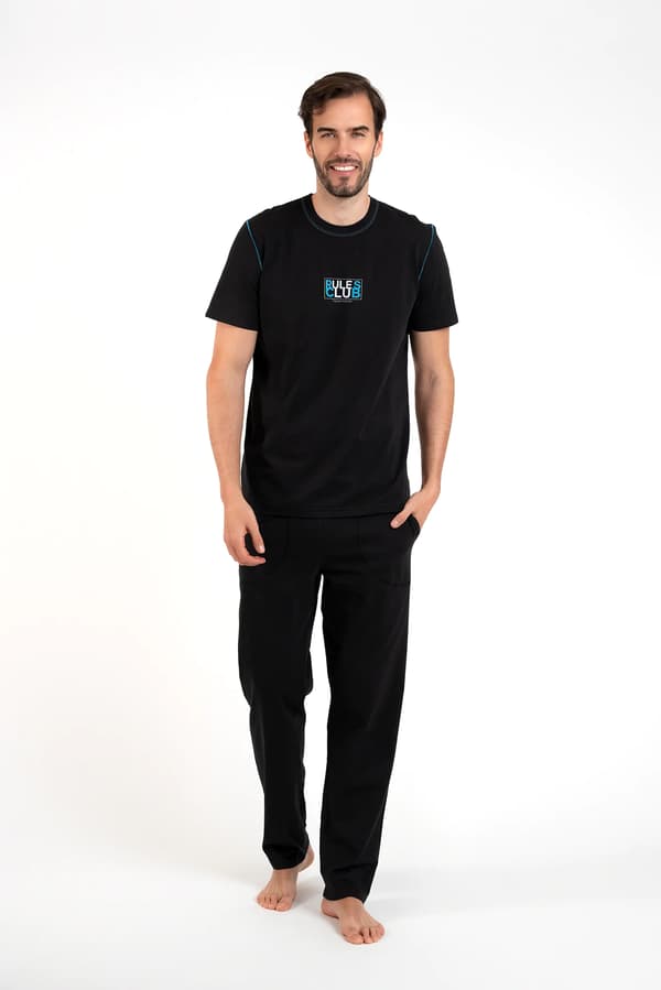 Club herrpyjamas, kortärmade, långbyxor, S