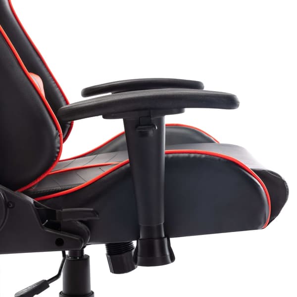 vidaXL gamingstol, sort og rød, kunstlæder