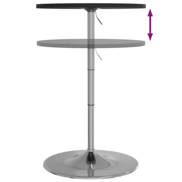 vidaXL barbord, sort, 60x60x90 cm, træbaseret materiale