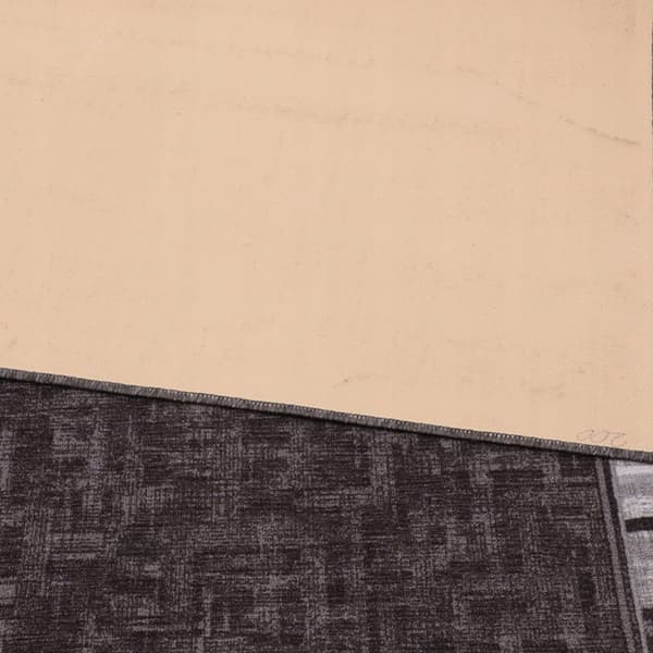 [5] zorro grå 100x200 cm skridsikkert tæppe D7525