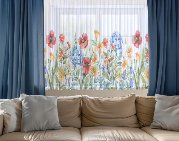 Gardin på tape print 379