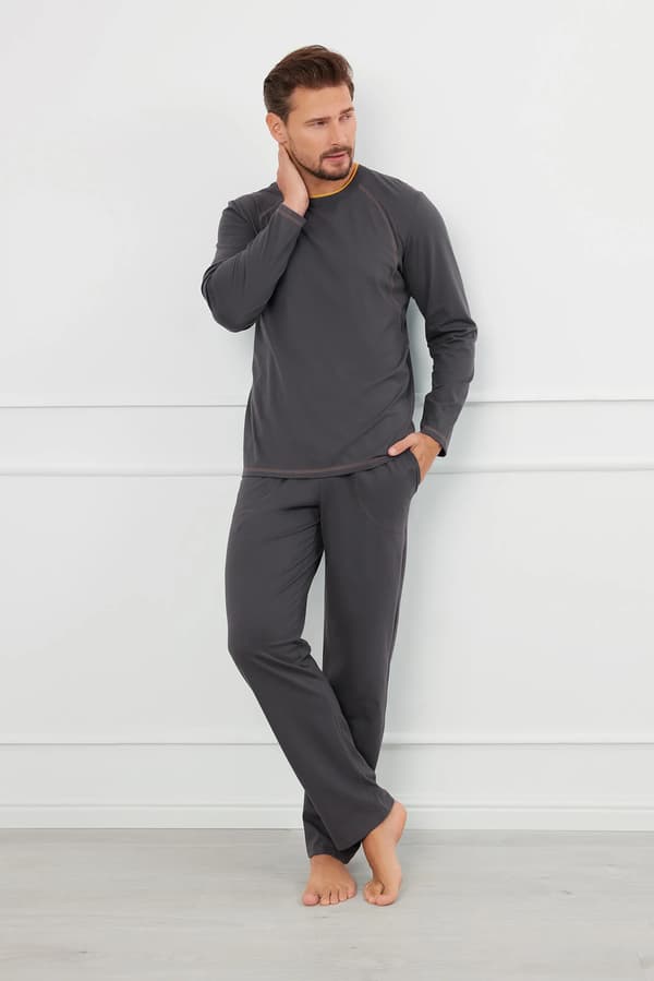 Salomon herr långärmad pyjamas, långbyxor S