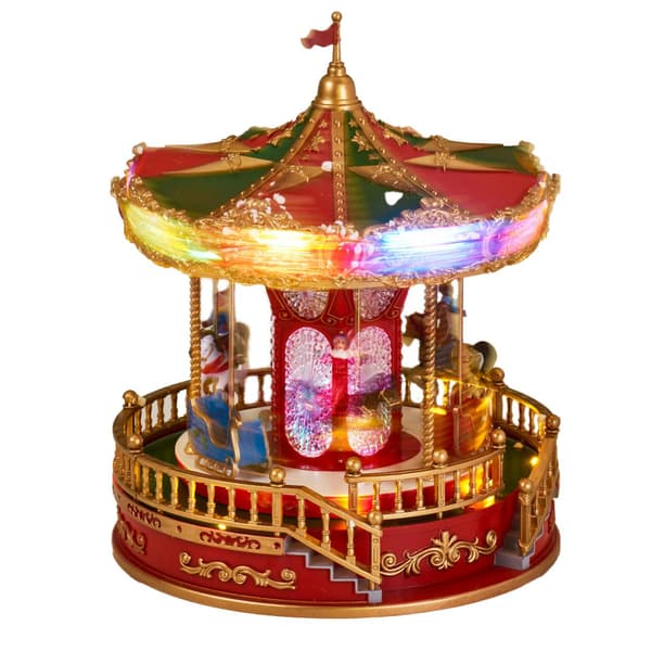 LED-joulukaruselli korkeus 28 cm