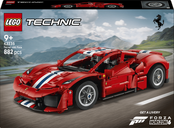 LEGO Technic Ferrari 488 PISTA Bilsæt 882 Dele (42235)
