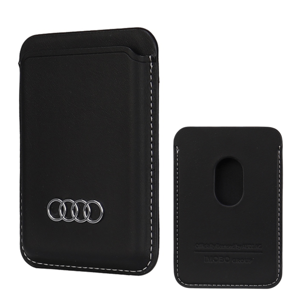 Audi MagSafe Magnetisk Pung i Kunstlæder, Sort