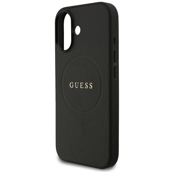 Guess Grained Ring MagSafe-etui til iPhone 17, sort