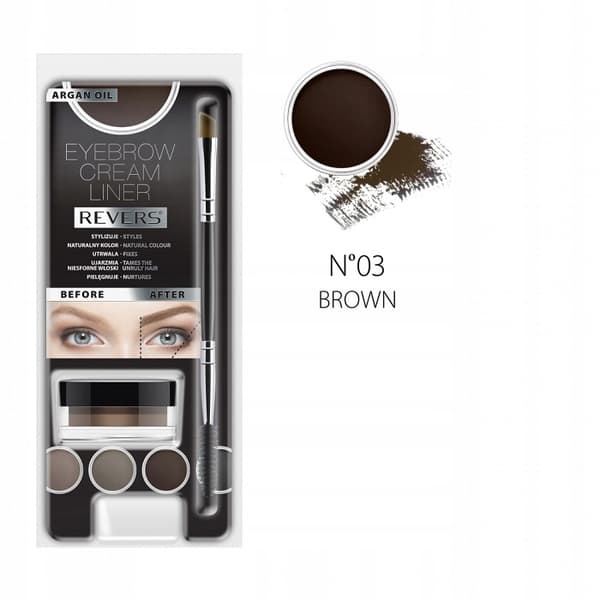 Revers Cremet Brynliner Brun 8 ml med Arganolie