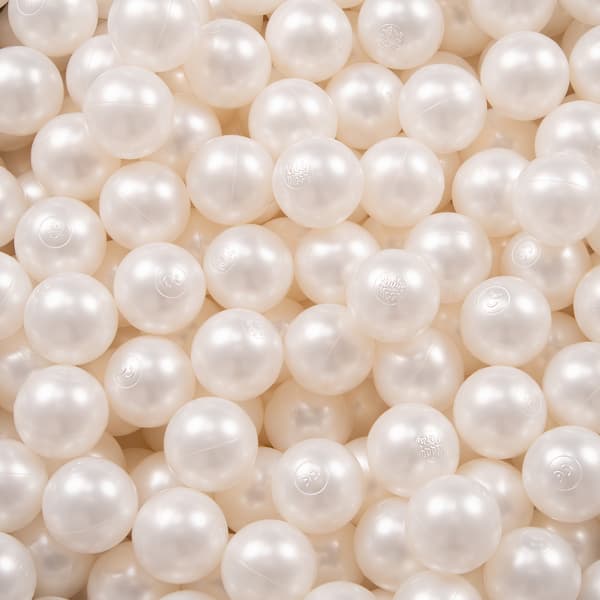 KiddyMoon plastbollar 7 cm pärla 700 leksaksbollar set