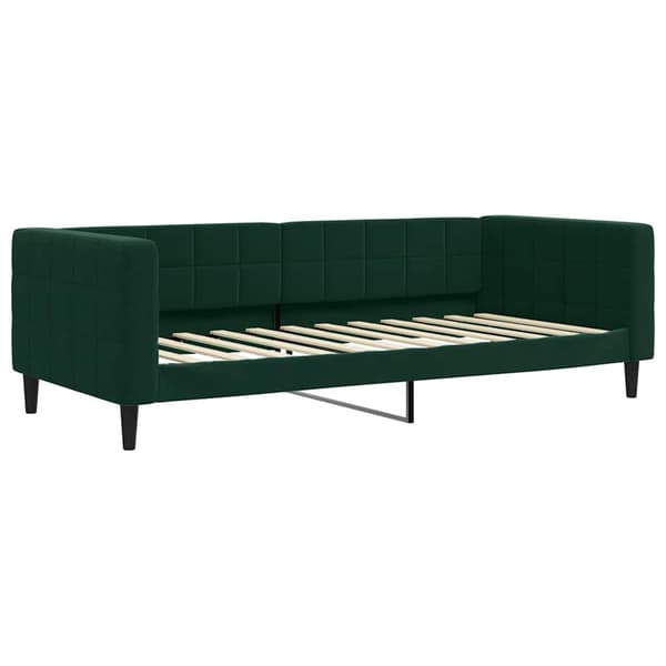 vidaXL Bäddsoffa mörkgrön 90x200 cm sammet