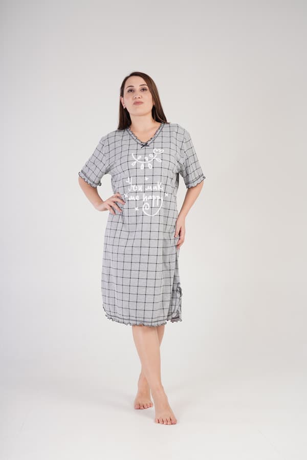 Nattlinne i bomull 1XL plus size large