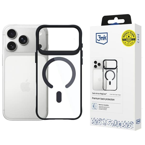 3mk Satin Armor-cover MagSafe til iPhone 17 Pro Max
