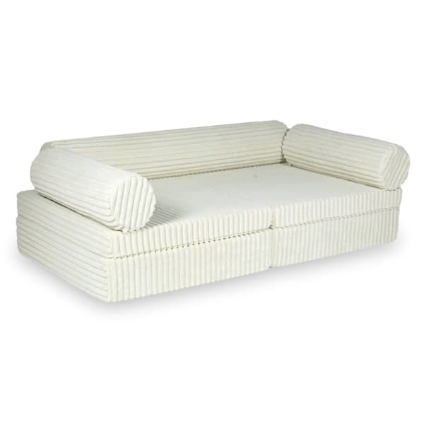 Montessori Premium Waffle Beige -leikkisohva