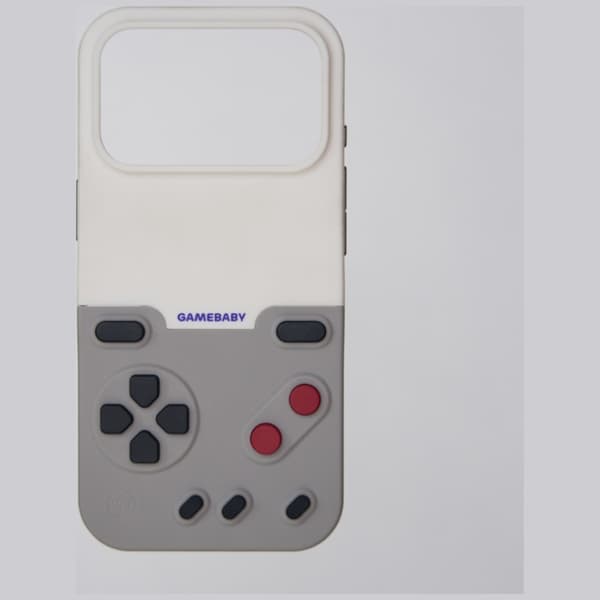 GAMEBABY cover med controller til iPhone 17 Pro Max grå