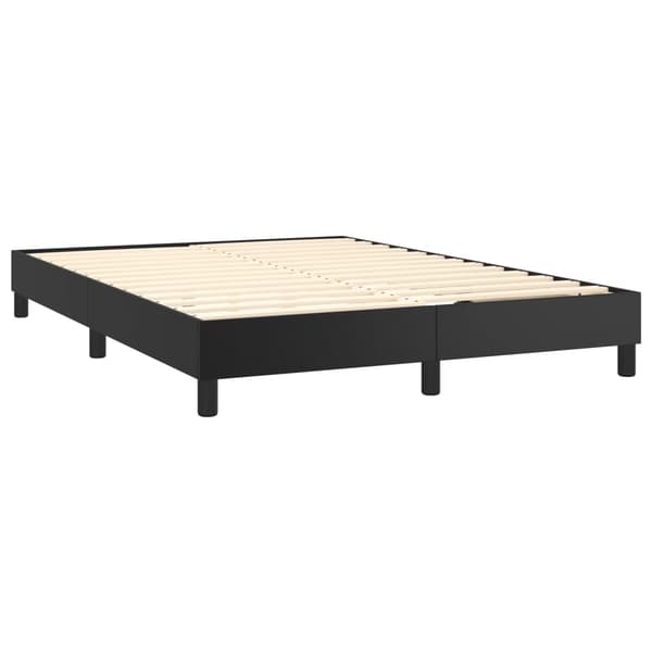 vidaXL sengestel sort 140x190 cm kunstlæder