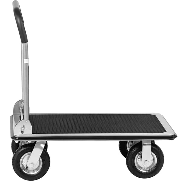 Manuel foldbar lagerplatformsvogn, 1 side, op til 300 kg, 80 x 60 cm
