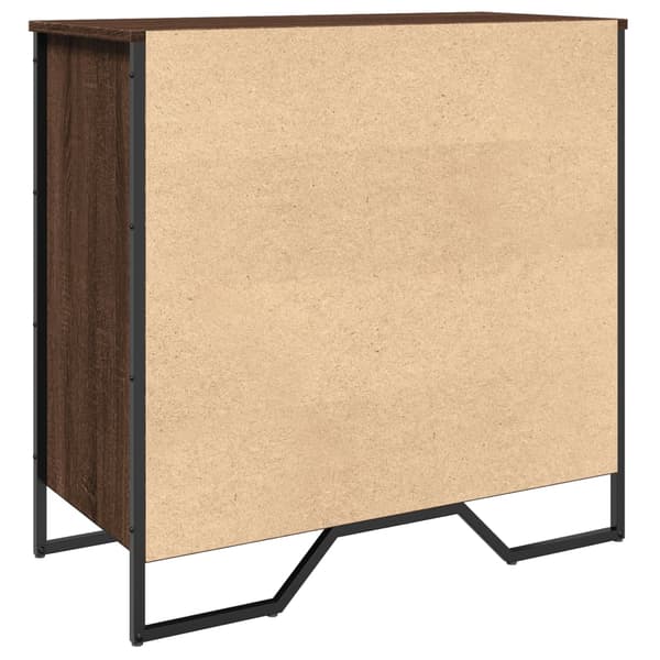 vidaXL skoskab brunt egetræ 80x38x78 cm