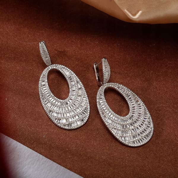 Eleganta ovala örhängen S925