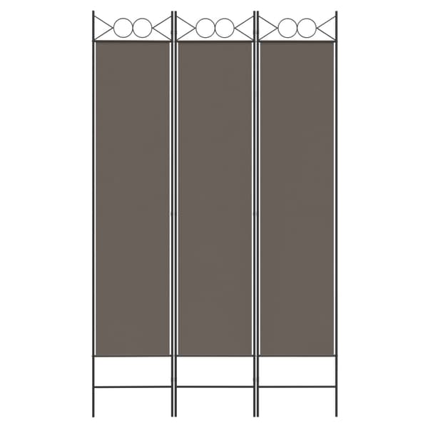 vidaXL 3-panelsskärm, antracit, 120x220 cm, tyg