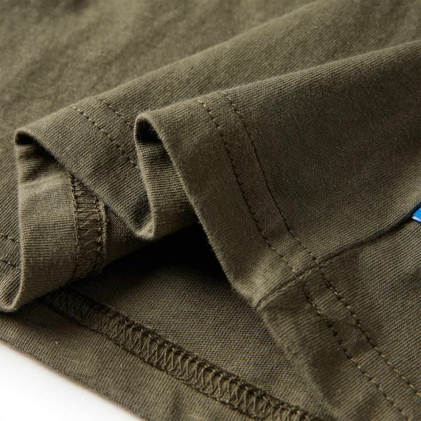 Barn långärmad t-shirt, khaki, 116