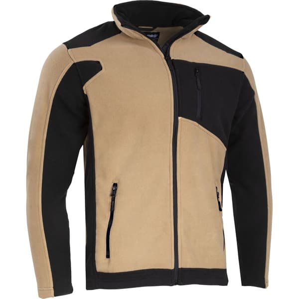 FLEECE SWEATSHIRT MED FORSTÆRKNINGER, BEIGE-SORT, "S", CE, LAHTI