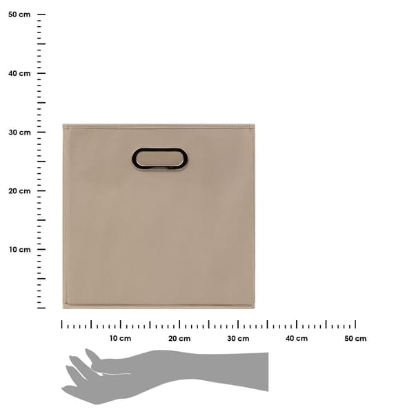 Förvaringslåda 31x31cm beige