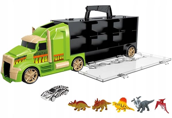 Dinosaur lastbil bil bugseringsvogn biler bilbane 7 i 1