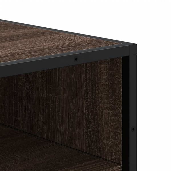 vidaXL skoskab brunt egetræ 48x38x97,5 cm