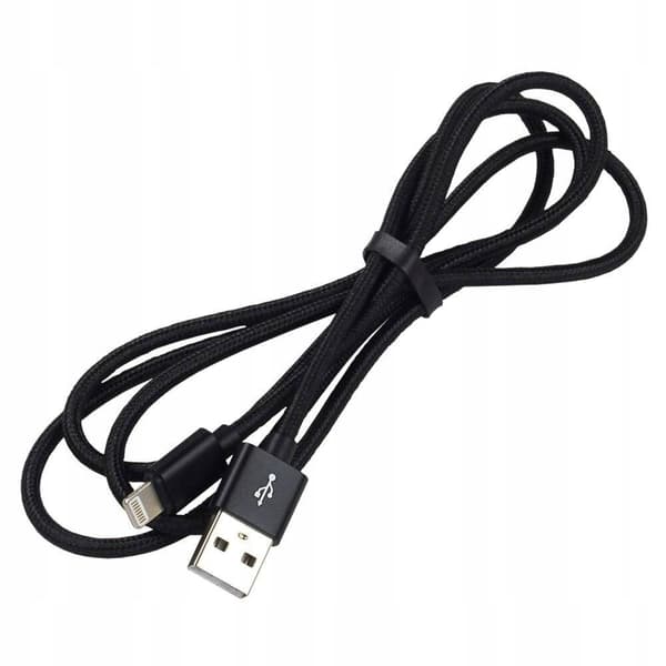 Everactive USB - Apple Lightning-kabel 2 m sort 1 stk.