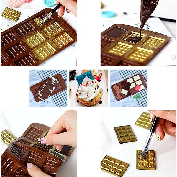 Silikoneform, form til chokoladebarer, chokolade