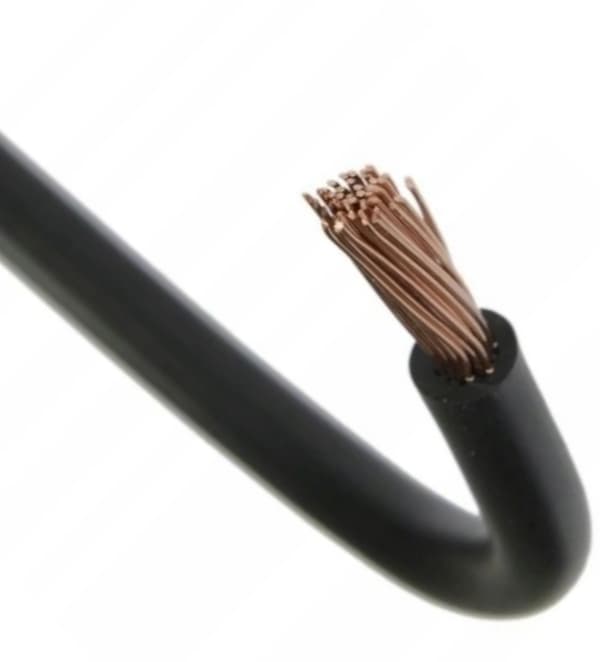 Enkeltkernet fleksibelt kabel LGY16 sort 1m 16mm2
