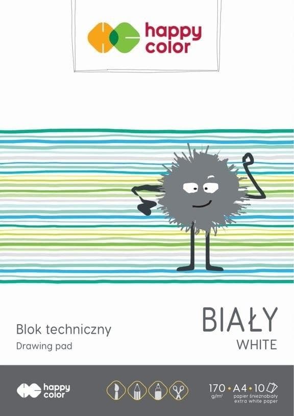 Hvid teknisk blok A4/10K HAPPY COLOR