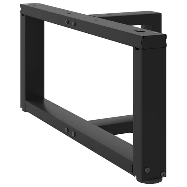 vidaXL T-formade soffbordsben 2 st svarta