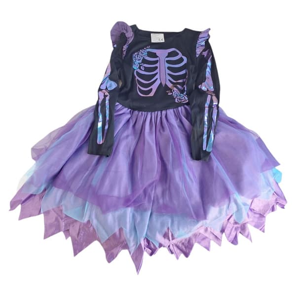 Halloween-asu luurankomekko koko M
