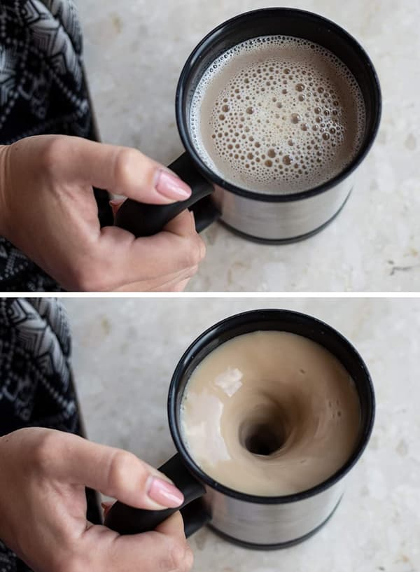 BB50 SELVOMRØRENDE TERMOKOP BLANDER KAFFE OG TE SJOV GADGET