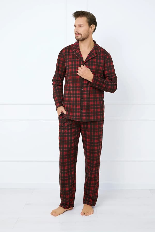 Nicolas herrpyjamas, långärmad, långbyxor XXL