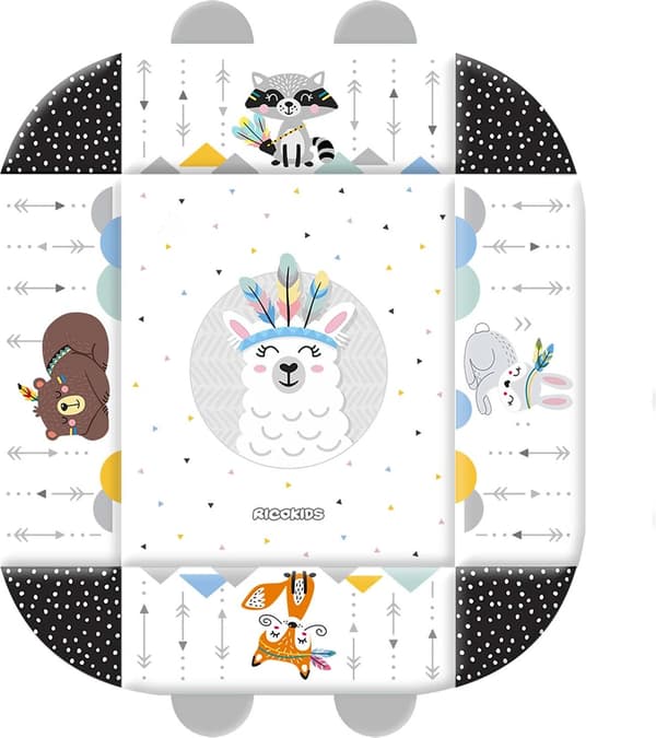 Ricokids interaktiv legemåtte 110 x 100 cm Boho 7318