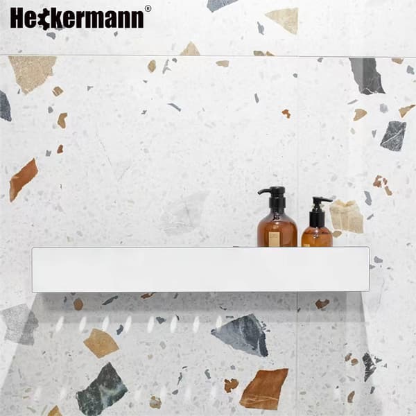 Heckermann vit badrumshylla 40 cm