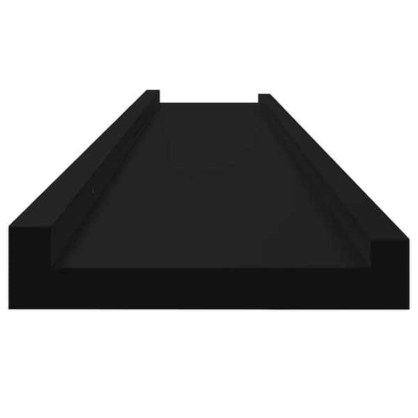 vidaXL væghylder, 2 stk., sorte, 100x9x3 cm