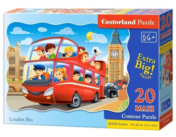 Pussel 20 Maxi Londonbuss CASTOR