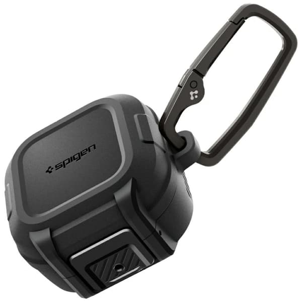 Spigen Lock Fit-etui til Samsung Galaxy Buds4 / Buds4 Pro, sort