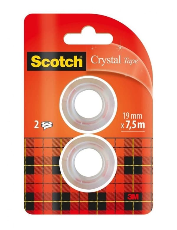 Scotch Crystal kontortape 19 mm (2 stk.)