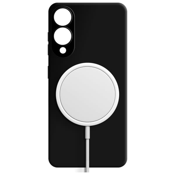 3mk Hardy Silikone MagCase til MagSafe til Galaxy S25 Edge, sort
